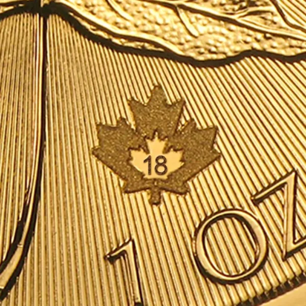 2018 Canada 1 oz Gull Maple Leaf Anmerkning M/Air-tite kapsel - Bilde 3