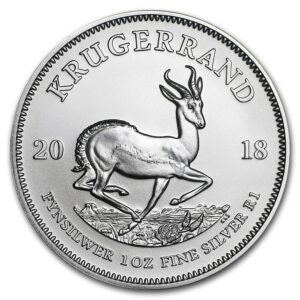 2018 Sør-Afrika 1 oz Sølvmynt "Krugerrand" BU