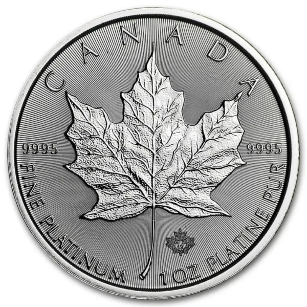 2019 Canada 1 oz Platina Maple Leaf BU M/Air-tite Kapsel