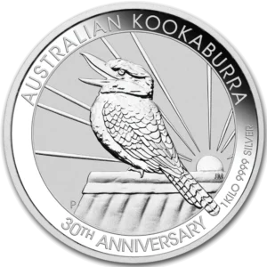 2020 Australia 1 Kilo Sølv Kookaburra BU M/Kapsel