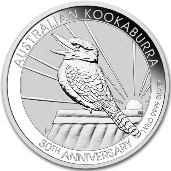 2020 Australia 1 Kilo Sølv Kookaburra BU M/Kapsel