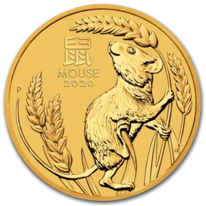 2020 Australia 1 oz Gull Lunar S3 Year of the Mouse BU M/Kapsel