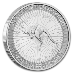 2020 Australia 1 oz Sølv Kangaroo BU