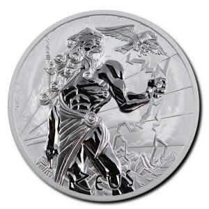2020 Tuvalu 1 oz Sølvmynt Gods of Olympus Zeus BU M/Kapsel