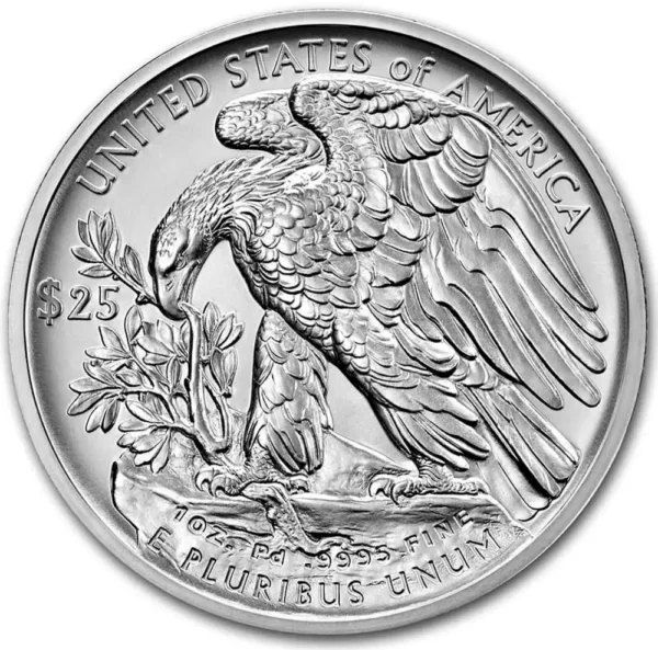 2021 USA 1 oz Palladium American Palladium Eagle BU - Bilde 2