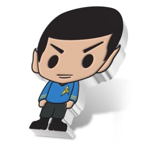 2021 Niue 1 oz Sølv Chibi Coin "Star Trek - Spock" Proof M/Etui & COA