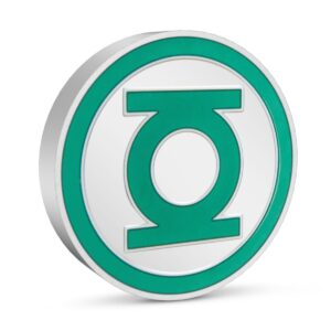 2021 Niue 1 oz Sølv DC Comics Series "Green Lantern Emblem" Proof M/Etui & COA