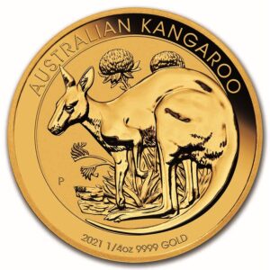2021 Australia 1/4 oz Gull Kangaroo BU M/Kapsel