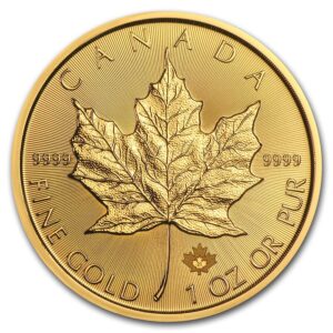 2021 Canada 1 oz Gull Maple Leaf BU M/Air-tite kapsel