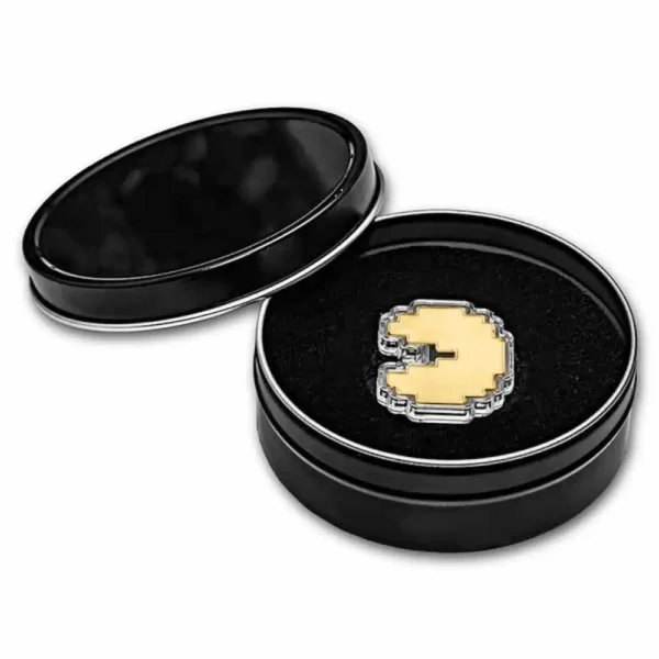 2021 Niue 1 oz Gull PAC-MAN™ Shaped Coin BU M/Etui & COA - Bilde 2