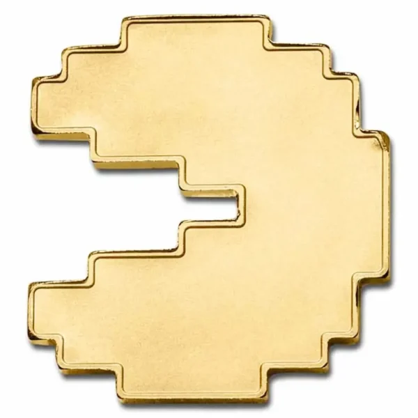 2021 Niue 1 oz Gull PAC-MAN™ Shaped Coin BU M/Etui & COA - Bilde 4