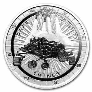 2021 Niue 1 oz Sølvmynt Mars Rover Landing - Perseverance BU M/Kapsel