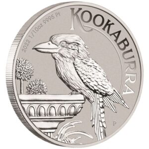 2022 Australia 1/10 oz Platinum Kookaburra BU M/Kapsel