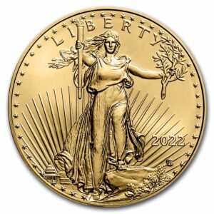 2022 USA 1/2 oz Gullmynt American Gold Eagle BU M/Kapsel