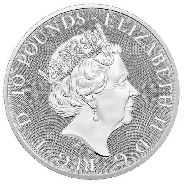 2022 Storbritannia 10 oz Sølv Royal Arms BU M/Kapsel - Bilde 2