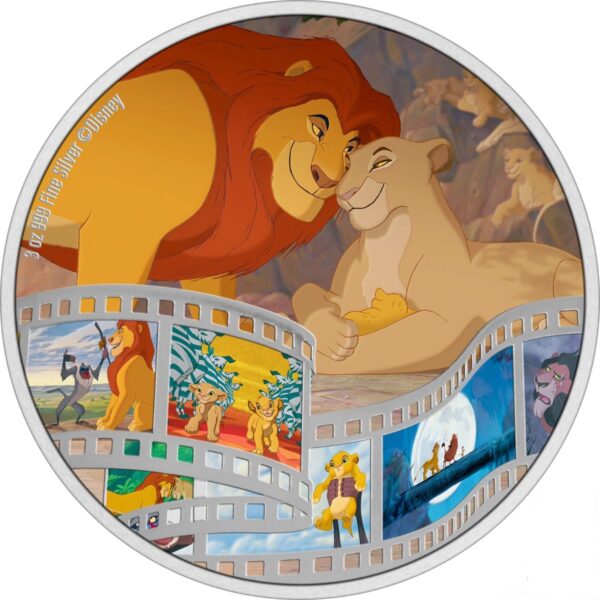 2022 3oz Niue Disney Cinema Masterpiece Series - The Lion King .999 Silver Proof Coin