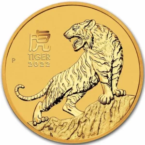 2022 Australia 1 oz Gull Lunar S3 Year of the Tiger BU M/Kapsel