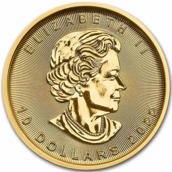 2022 Canada 1/4 oz Gull Maple Leaf BU "Sealed" - Bilde 2