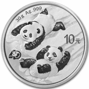 2022 Kina 30 Gram Sølv Panda BU M/Kapsel