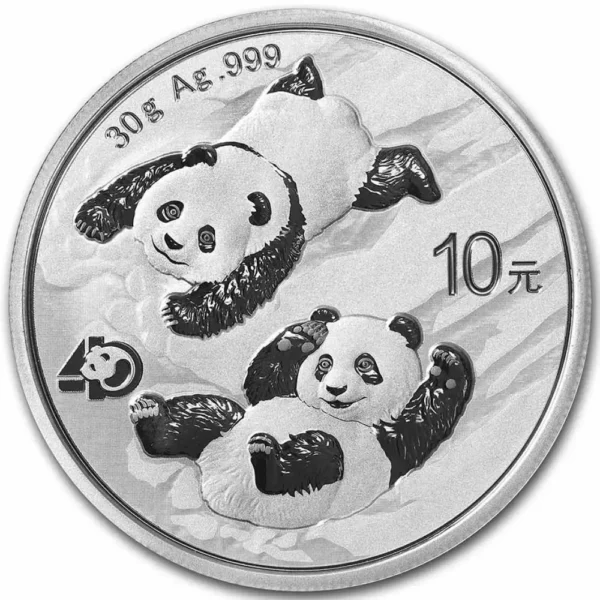 2022 Kina 30 Gram Sølv Panda BU M/Kapsel