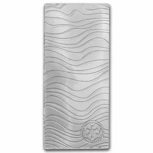 2022 Niue 1 oz Sølv $2 Star Wars Mandalorian Beskar Bar Anmerkning