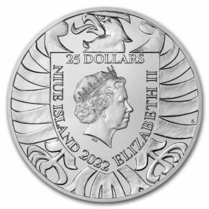 2022 Niue 10 oz Sølv Czech Lion BU M/Kapsel
