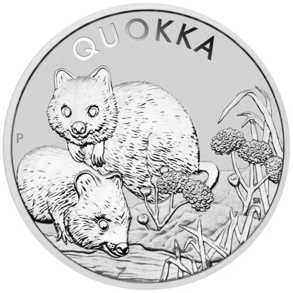 2022 Australia 1 oz Sølv Quokka BU M/Kapsel