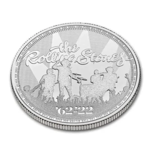 2022 Storbritannia 1 oz Sølv Music legends - Rolling Stones BU M/Kapsel