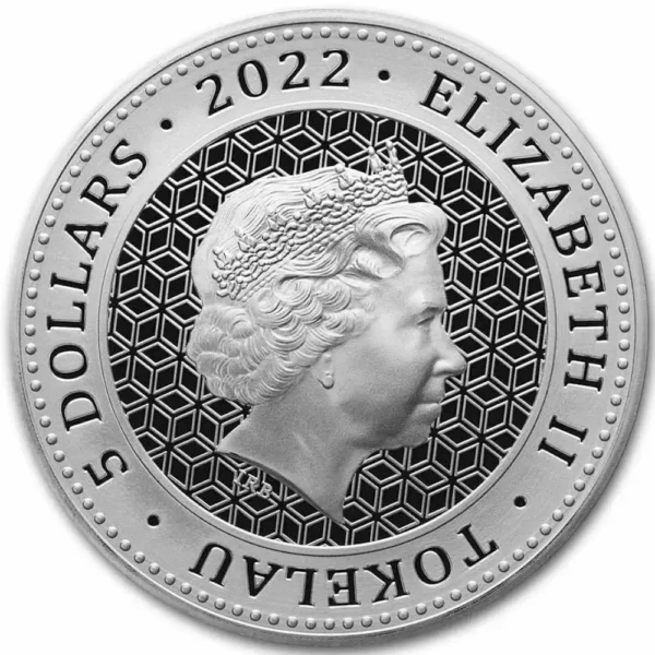 2022 Tokelau 1 oz Sølv Bull And Bear Anmerkning - Bilde 2