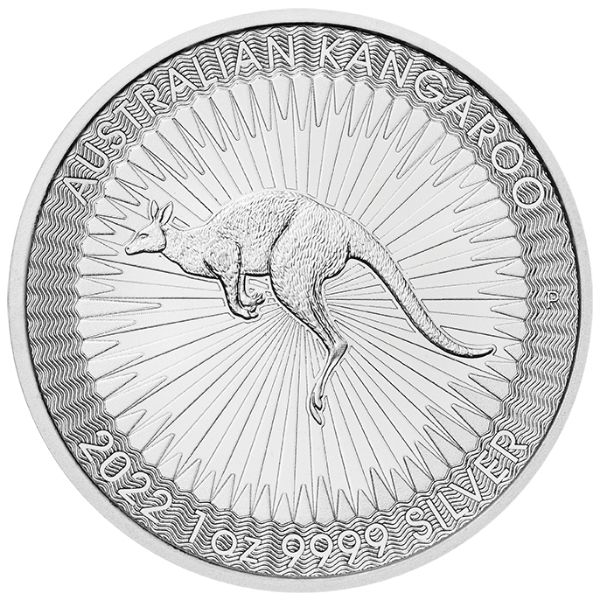 2022 Australia 1 oz Sølv Kangaroo BU