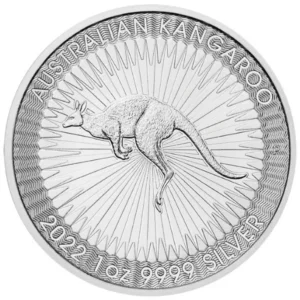 2022 Australia 1 oz Sølvmynt Kangaroo BU