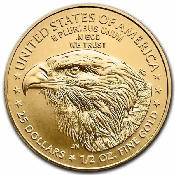 2023 USA 1/2 oz Gull American Gold Eagle BU M/Air-tite kapsel - Bilde 2