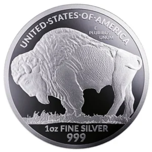 2023 1 oz Sølv Private Mint Buffalo M/Kapsel