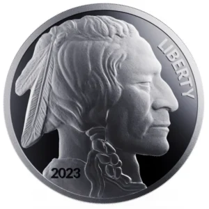 2023 1 oz Sølv Private Mint Buffalo M/Kapsel