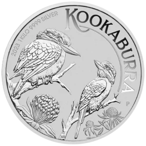 2023 Australia 1 kilo Sølv Kookaburra BU M/Kapsel