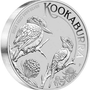 2023 Australia 1 kilo Sølv Kookaburra BU M/Kapsel