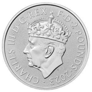 2023 Storbritannia 1 oz Sølv Britannia King Charles III Coronation BU