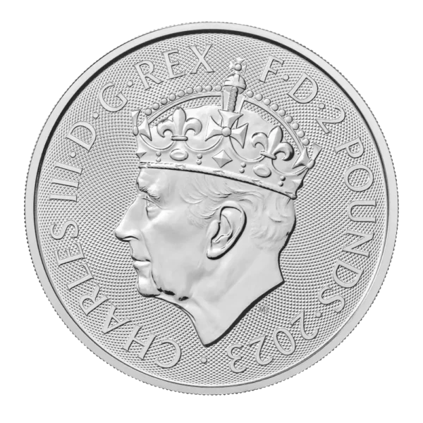 2023 Storbritannia 1 oz Sølv Coronation King Charles Anmerkning - Bilde 2