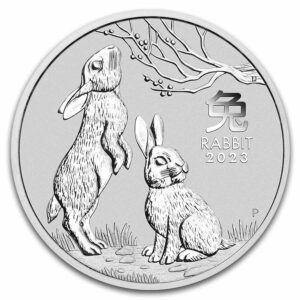 2023 Australia 1 Kilo Sølv Lunar S3 Year of the Rabbit BU M/Kapsel