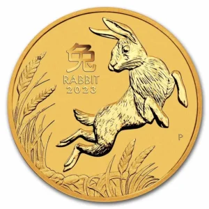 2022 Australia 2 oz Gull Lunar S3 "Year of the Rabbit" BU M/Kapsel