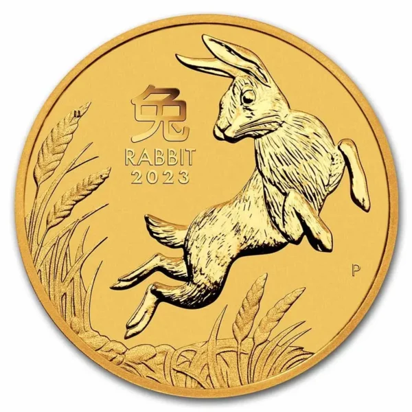 2022 Australia 2 oz Gull Lunar S3 "Year of the Rabbit" BU M/Kapsel