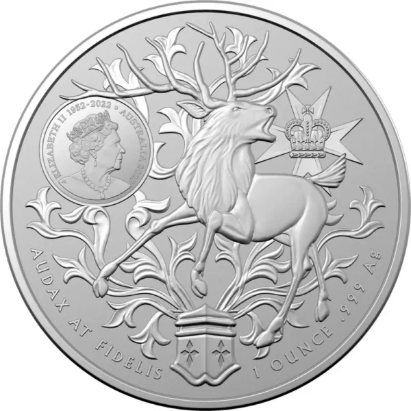2023 Australia 1 oz Sølv RAM Coat of Arms BU M/Kapsel - Bilde 2