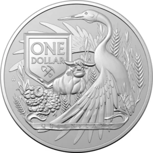 2023 Australia 1 oz Sølv RAM Coat of Arms BU M/Kapsel | TILBUD