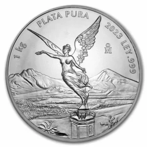 2023 Mexico 1 Kilo Sølv Libertad BU M/Kapsel