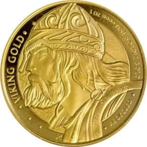 2023 Niue 1 oz Gull Viking - Harald Hårfagre BU M/Air-tite kapsel