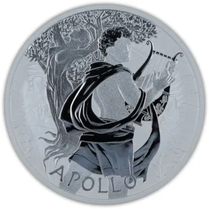 2023 Tuvalu 1 oz Sølvmynt Gods of Olympus Apollo BU M/Kapsel