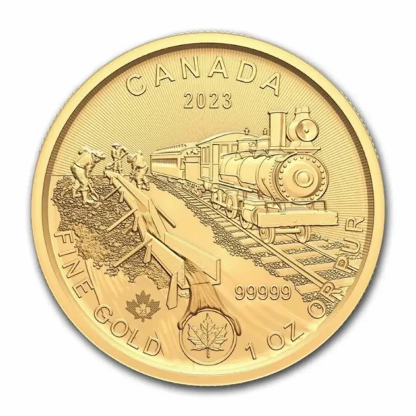 2023 Canada 1 oz Gull .99999 Klondike - Passage for Gold BU i Forseglet Garantikort - Bilde 3