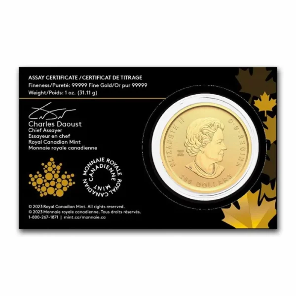2023 Canada 1 oz Gull .99999 Klondike - Passage for Gold BU i Forseglet Garantikort - Bilde 2