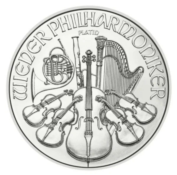 2024 Østerrike 1 oz Platinum Philharmonic BU M/Air-tite kapsel