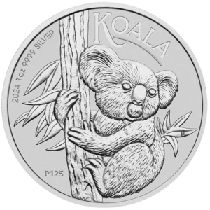 2024 Australia 1 oz Sølv Koala BU M/Kapsel
